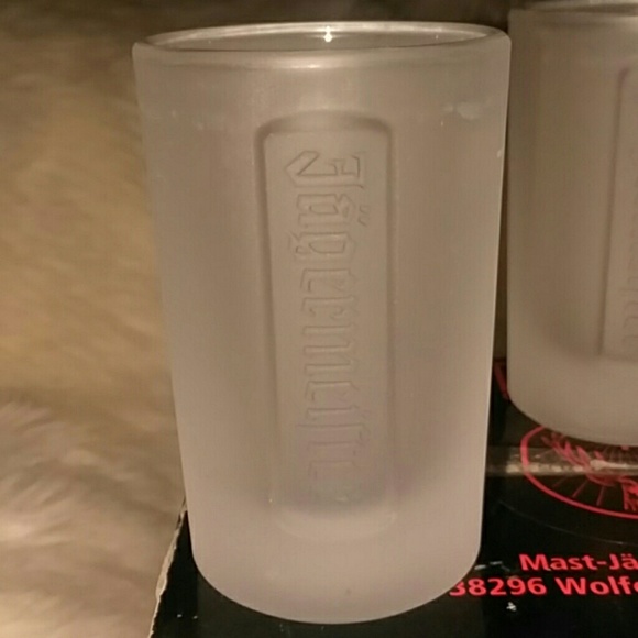 NIB Set 6 Jagermeister 1 OZ Frosted Shot Glasses - Picture 2 of 8